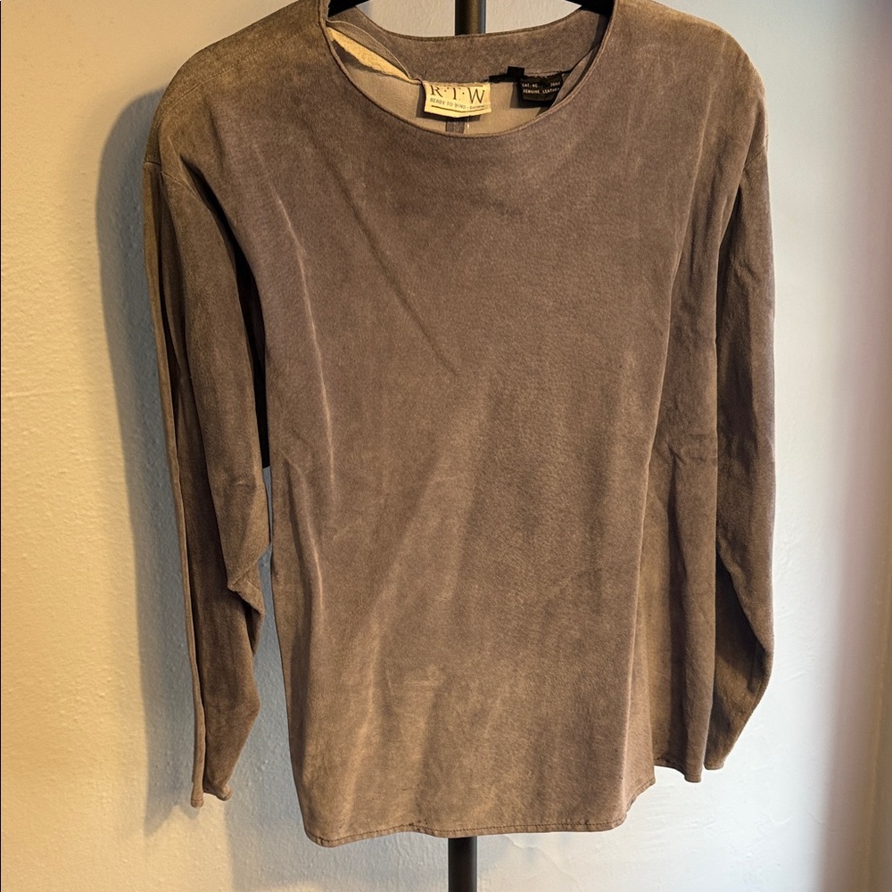 Gray Long Sleeve Top